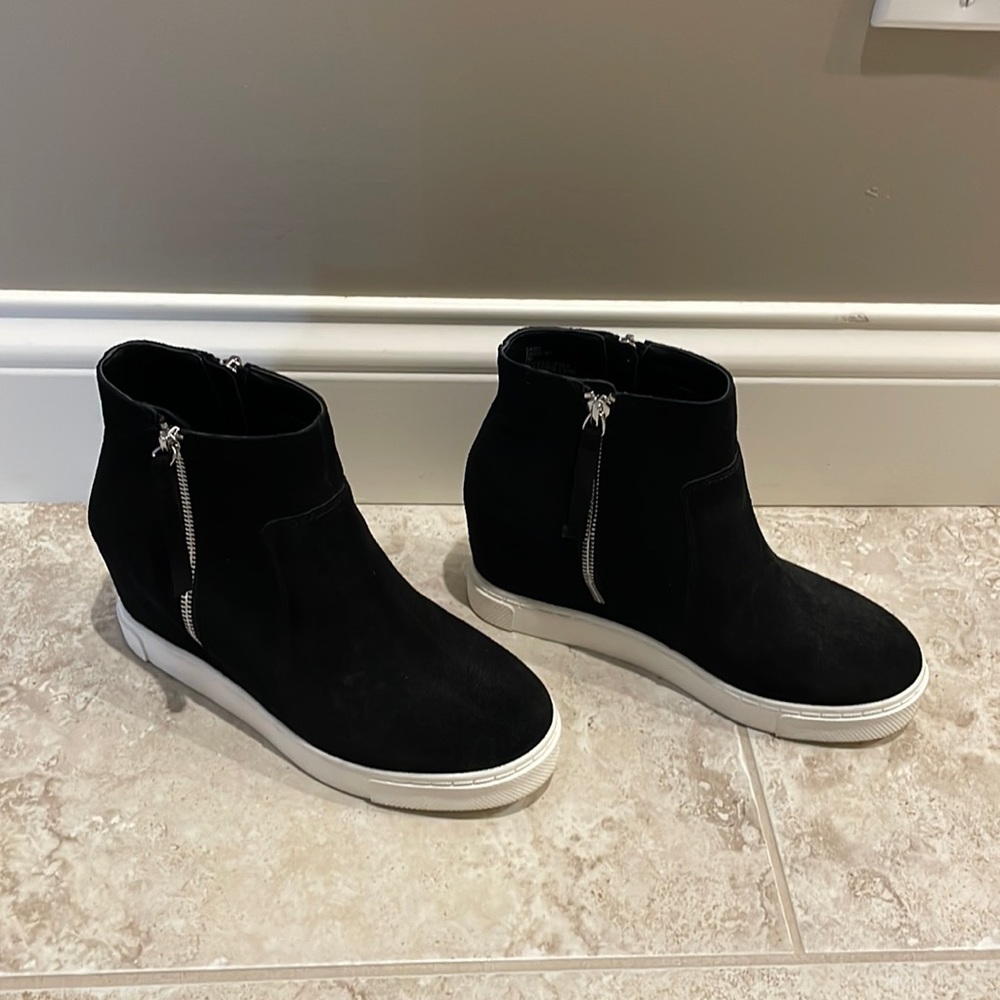 Steve Madden Saidi suede hidden wedge ankle boots